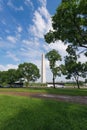 Washington DC Monuments And Garden At Noon, USA