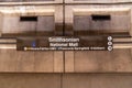 Sign for the Smithsonian National Mall metro station