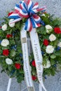 Veterans Day wreath placed at the World World II Memorial