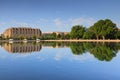 Washington DC Office Building Mirrored in Capitol Reflecting Pool