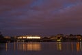 Washington DC panorama photographed from Arlington Memorial Bridge, USA. Royalty Free Stock Photo