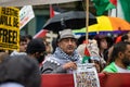 Washington, DC - 10-14-2023: Protestor at Palestine march Royalty Free Stock Photo