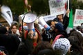 Washington, DC - 10-14-2023: Protestor at Palestine Protest in Washington, DC Royalty Free Stock Photo