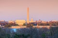 Washington DC skyline Lincoln Memorial, Washington Monument and