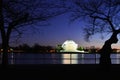 Washington DC - Thomas Jefferson Memorial at night Royalty Free Stock Photo