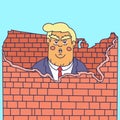 President Donald Trump Wall Build Border