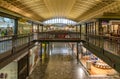 View of the Mezzanine level of historic Union Station in Washington DC, an elegant expanse of Royalty Free Stock Photo