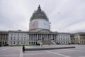 The Capitol Building with The Dome undergoing restoration under scaffolding. Washington, DC, USA. April 16, 2015.