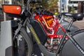 A Capital Bikeshare company bicycle rental station near White House Royalty Free Stock Photo