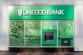 Washington, DC, USA- February 12, 2020: An United Bank ATM at one of their branch in Washington, DC, USA.