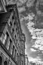 Washington DC, USA. Historic SunTrust building with the clock tower. Black and white version of the shot. Royalty Free Stock Photo