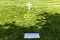 Washington DC, (USA) June 2, 2023: The grave of Edward or Ted one of the Kennedy brothers at Arlington.