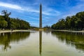 Washington DC, USA June 2, 2023: The Washington obelisk reflecting in the pond on the National Mall Royalty Free Stock Photo