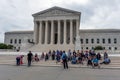 Washington DC, USA - June 9, 2019: Tourists on the  stairs of Supreme Court of the United States of America - image Royalty Free Stock Photo