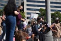 Activists Gather at Freedom Plaza to Support Abortion Rights before Taking Part in the WomenÃ¢â¬â¢s March