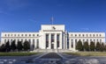 Washington DC, USA, 11-29-2020: Panoramic view of the Marriner S. Eccles Federal Reserve Board Building