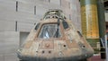 WASHINGTON, DC, USA - SEPTEMBER 10, 2015: a close up view of the apollo 11 command module Royalty Free Stock Photo