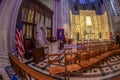 Interior of the National Cathedral in Washington DC, USA Royalty Free Stock Photo