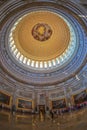 Interior of the Washington Capitol hill dome Royalty Free Stock Photo