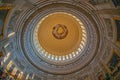 Interior of the Washington Capitol hill dome Royalty Free Stock Photo