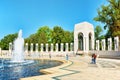 Washington, USA, Monument National World War II Memorial. Royalty Free Stock Photo