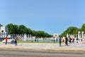 Washington, USA, Monument National World War II Memorial. Royalty Free Stock Photo