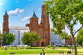 Washington, USA, Smithsonian Castle located on National Mall. Royalty Free Stock Photo