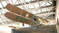 WASHINGTON, DC, USA - SEPTEMBER 10, 2015: The Vin Fiz Flyer an early Wright Brothers Model EX pusher biplane Royalty Free Stock Photo