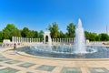Washington, USA, Washington Monument National World War II Memorial. Royalty Free Stock Photo