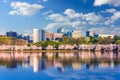 Washington DC Skyline in Spring Royalty Free Stock Photo