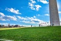 Washington DC, USA. View of Washington Monument in blue sky.