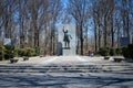 Washington, DC - View of Theodore Roosevelt Island monument statue in Washington DC during the spring