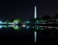 Washington, DC - Washington Monument reflecting in Tidal Basin Royalty Free Stock Photo