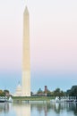 Washington DC, WWII Memorial, Capitol and Monument Royalty Free Stock Photo