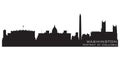 Washington, District of Columbia skyline. Detailed vector silhouette Royalty Free Stock Photo