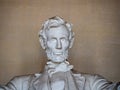 Washington, District of Columbia, United States of America : [ Abraham Lincoln Memorial and his statue inside Greek column temple