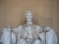 Washington, District of Columbia, United States of America : [ Abraham Lincoln Memorial and his statue inside Greek column temple