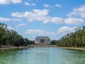 Washington, District of Columbia, United States of America : [ Abraham Lincoln Memorial and his statue inside Greek column temple