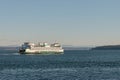 Washington ferry on puget sound along the shores of seattle area Royalty Free Stock Photo