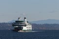 Washington ferry on puget sound along the shores of seattle area Royalty Free Stock Photo