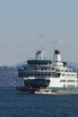 Washington ferry on puget sound along the shores of seattle area Royalty Free Stock Photo