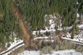 Washington Forest Mudslides Royalty Free Stock Photo