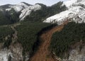 Washington Forest Mudslides Royalty Free Stock Photo