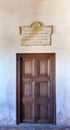 Washington Irving Plaque Door Alhambra Granada Andalusia Spain Royalty Free Stock Photo