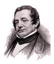 Vector portrait of Washington Irving