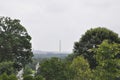 Washington landscape with Washington Monument on a rainy day from Washington District of Columbia USA Royalty Free Stock Photo