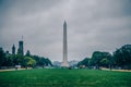Washington mall monumet on a cloudy day Royalty Free Stock Photo