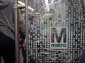 Washington Metropolitan Area Transit Authority WMATA metro logo on new 7000 series train.