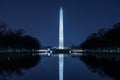 Washington Monument Against Blue Night Sky