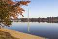 Washington Monument in autumn Royalty Free Stock Photo